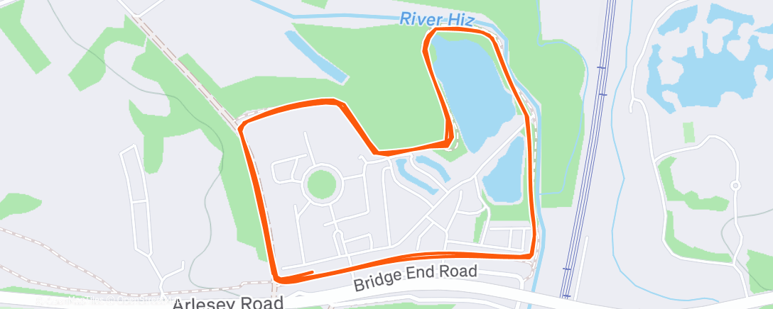 Map of the activity, parkrun 154: Have a Grinchy Christmas