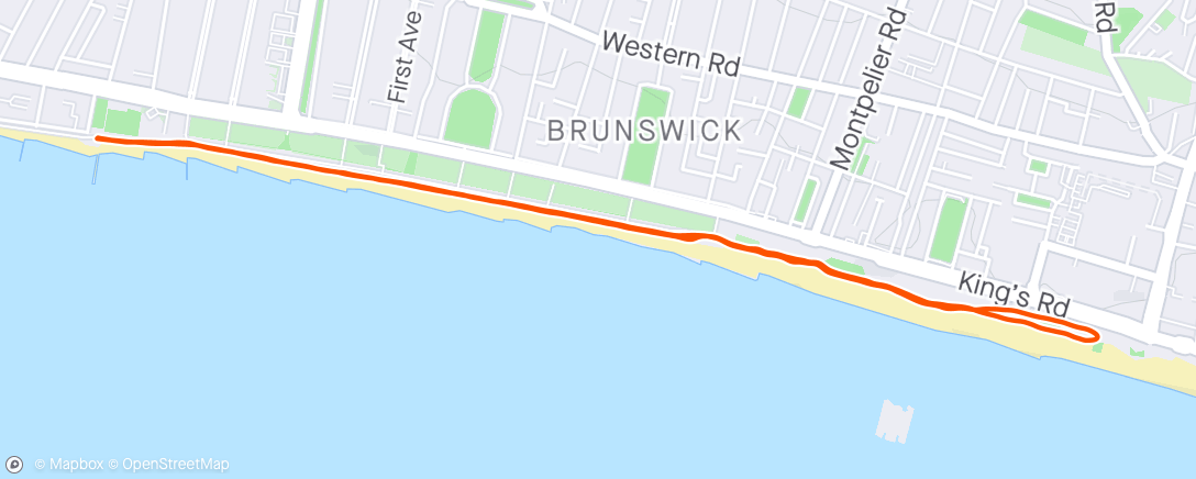 Map of the activity, Beautiful post-storm run