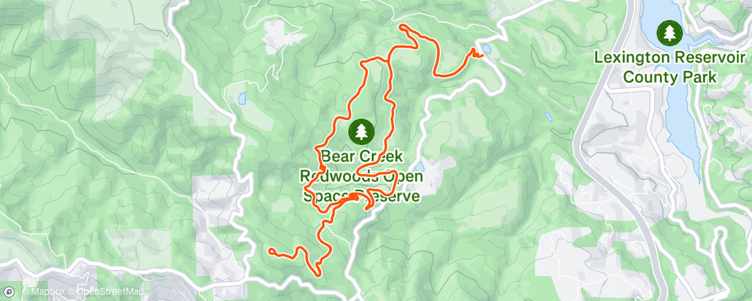 Map of the activity, Morning Hike