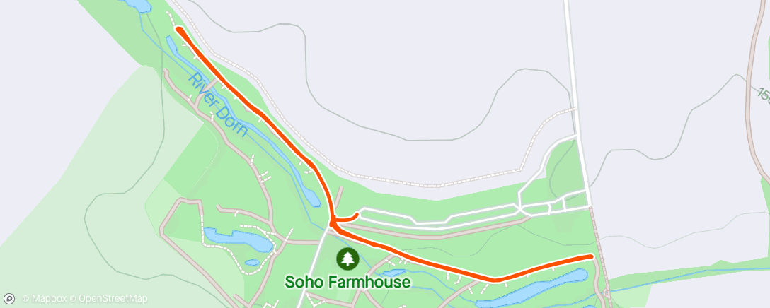 Map of the activity, Ride around soho