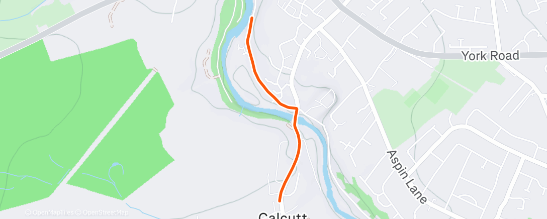 Map of the activity, Afternoon Walk