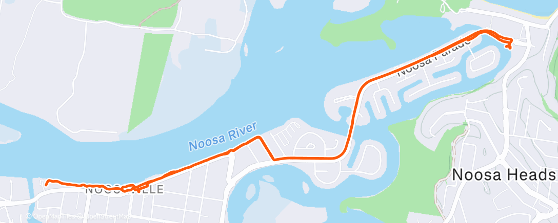 Map of the activity, Morning Walk