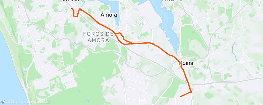 Map of the activity, Morning Ride