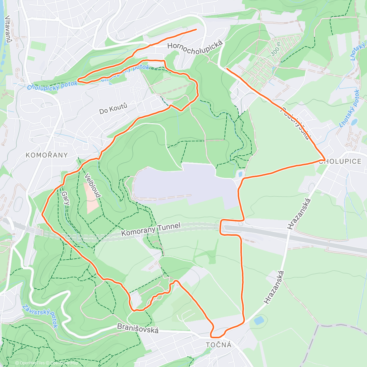 Map of the activity, Čihadlo & Andula