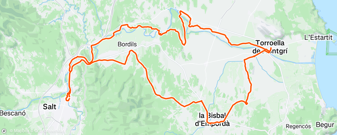 Map of the activity, Morning Ride