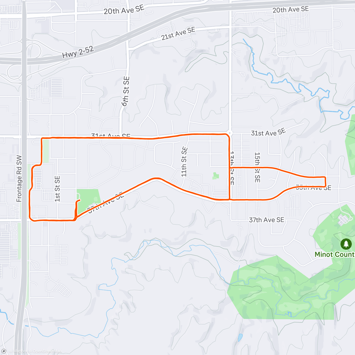 Mapa de la actividad, Morning Run