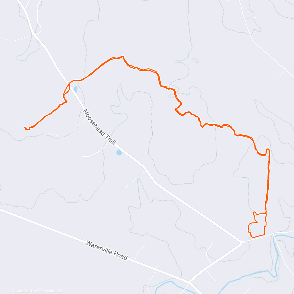 Map of the activity, Lunch Trail Run