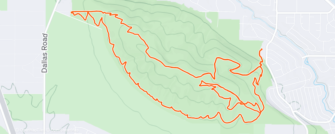 Map of the activity, Badger Mt!