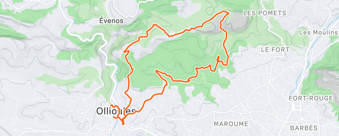 Map of the activity, Trail de noel - Traces des lutins