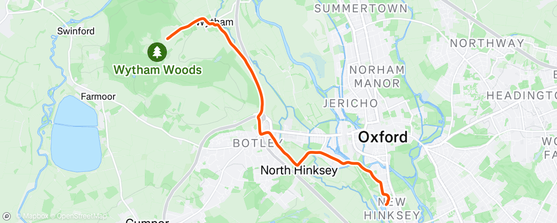 Map of the activity, Morning Ride