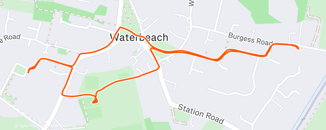 Map of the activity, Afternoon Ride