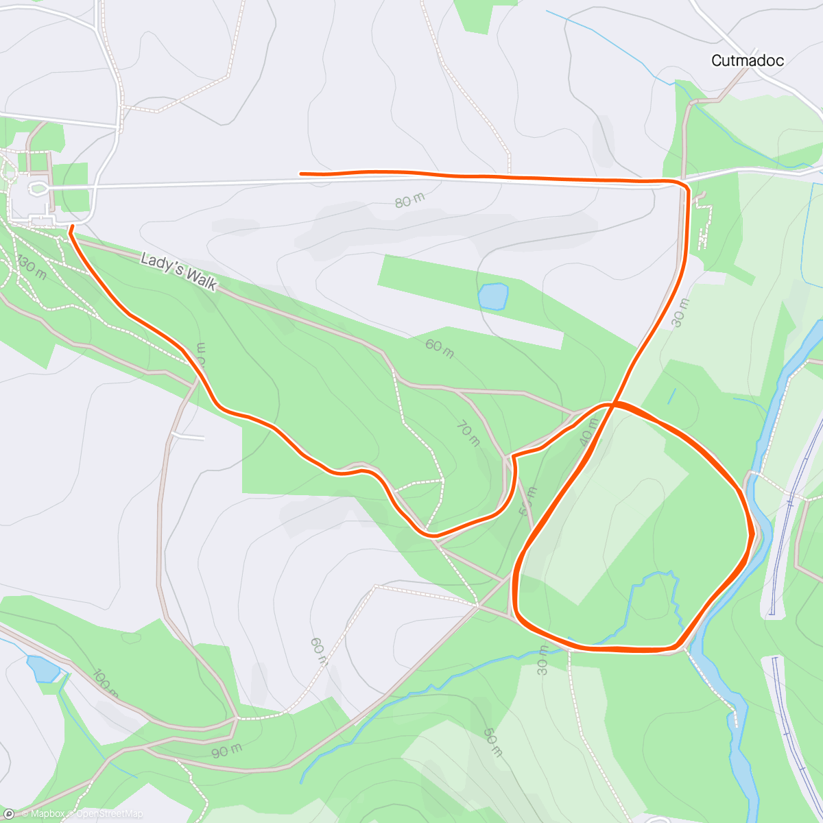 Mappa dell'attività 6th hardest parkrun in UK flaming hell 5 mins between first and last mile 6:48 8:11 11:24