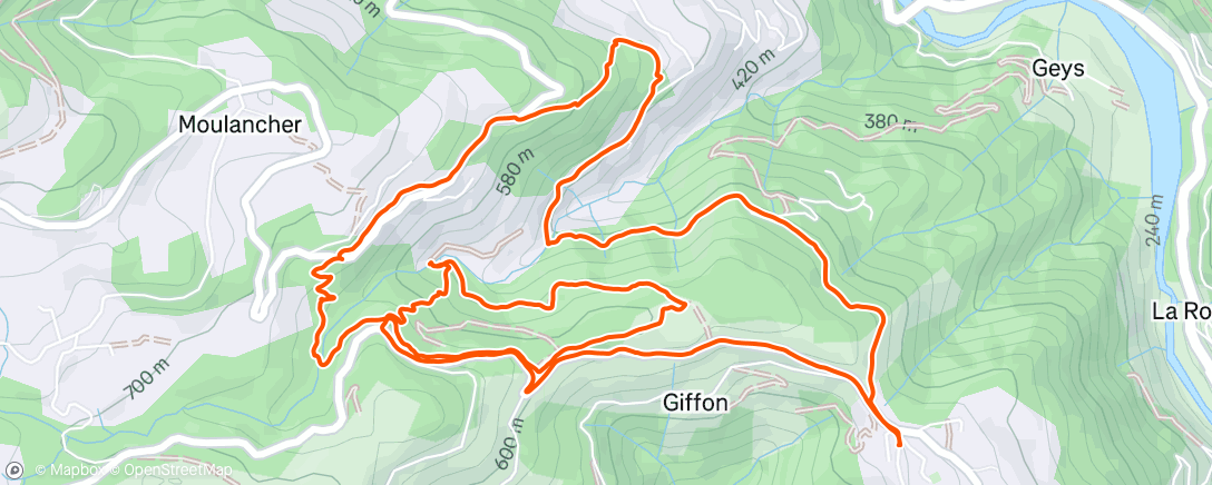 Map of the activity, Little ride avec Preston ❤️
