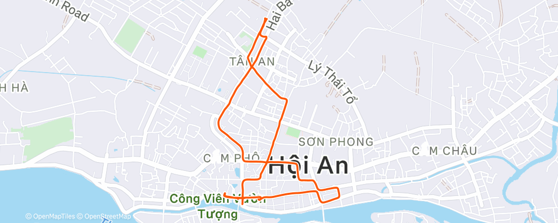 Map of the activity, Lunch Walk