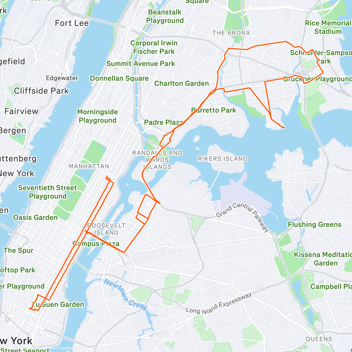 Map of the activity, Morning Ride