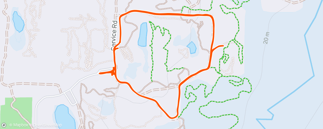 Map of the activity, ACL therapy laps.