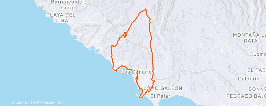 Map of the activity, Morning Trail Run