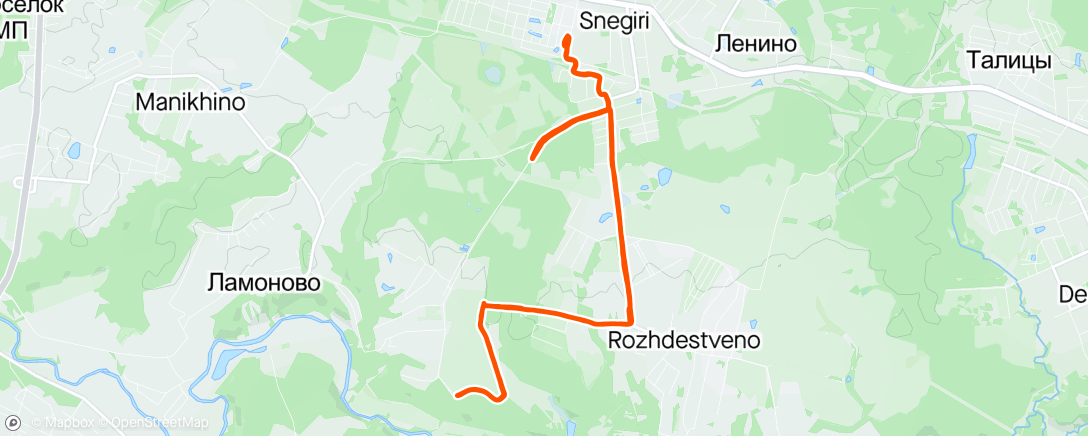Map of the activity, Run 35