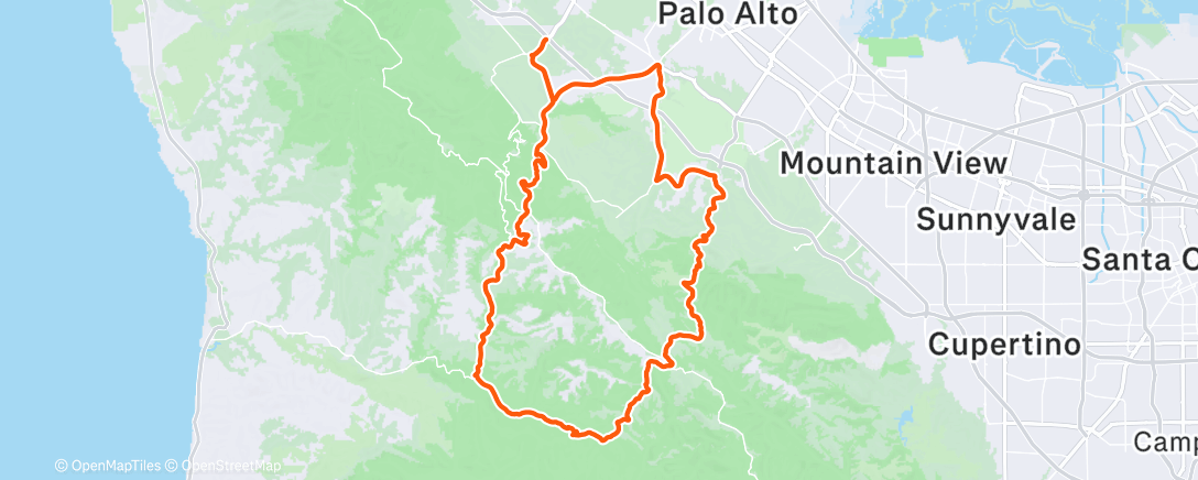Map of the activity, Morning Ride