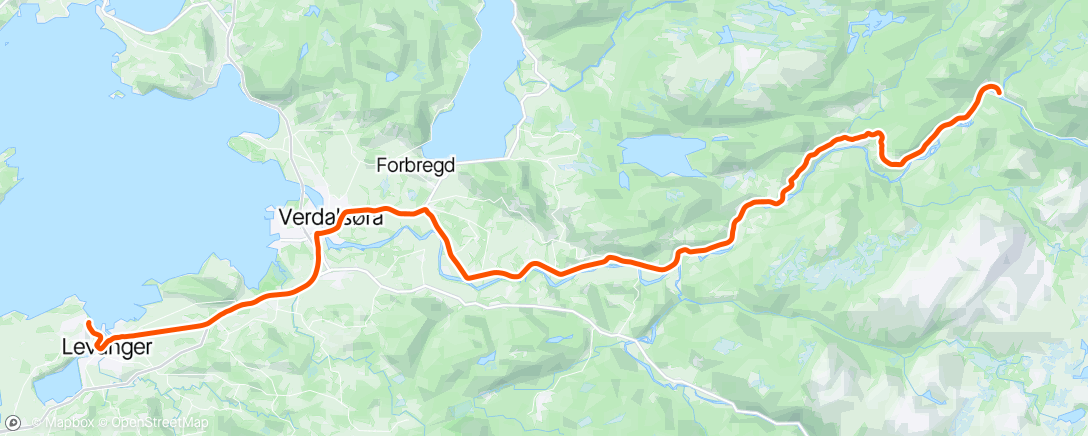 Map of the activity, Skjækerfossen