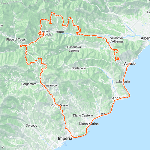 GF Alassio | 100.8 km Road Cycling Route on Strava