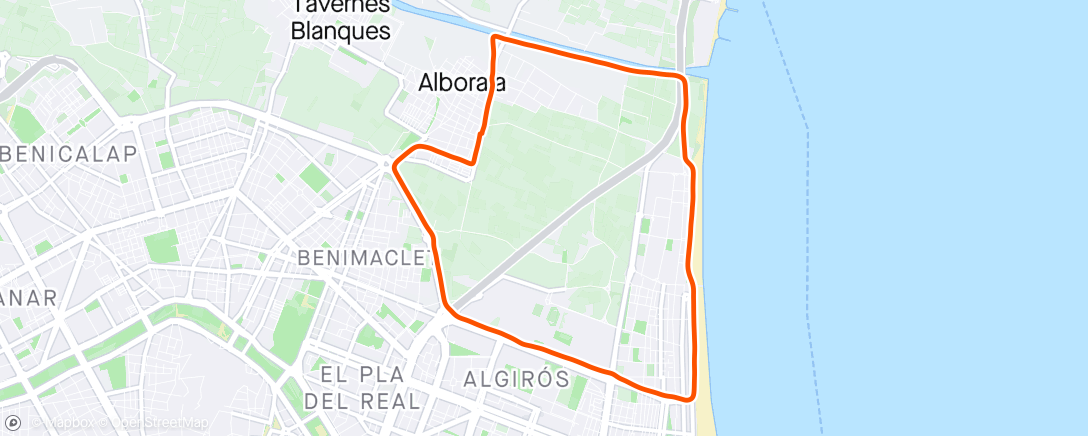 Map of the activity, Last dance until Madrid 42K