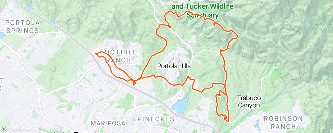 Map of the activity, Linked Ride