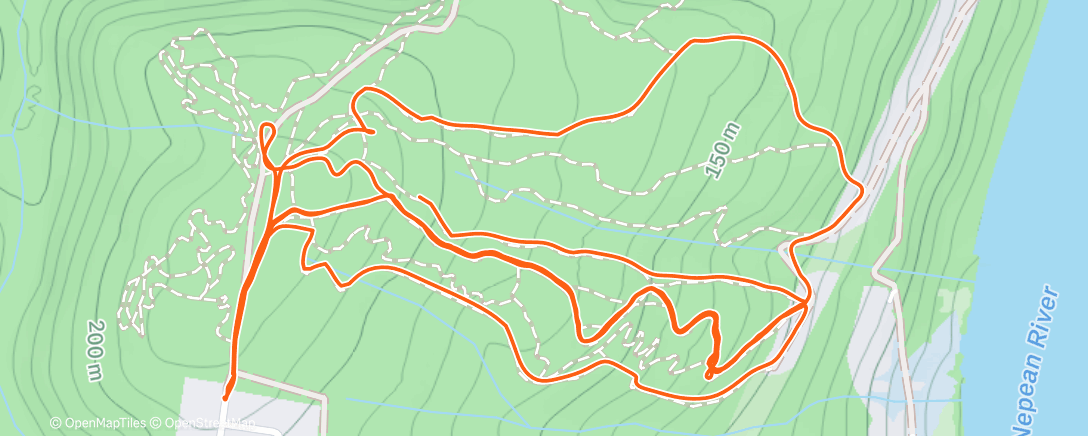 Map of the activity, Afternoon Ride