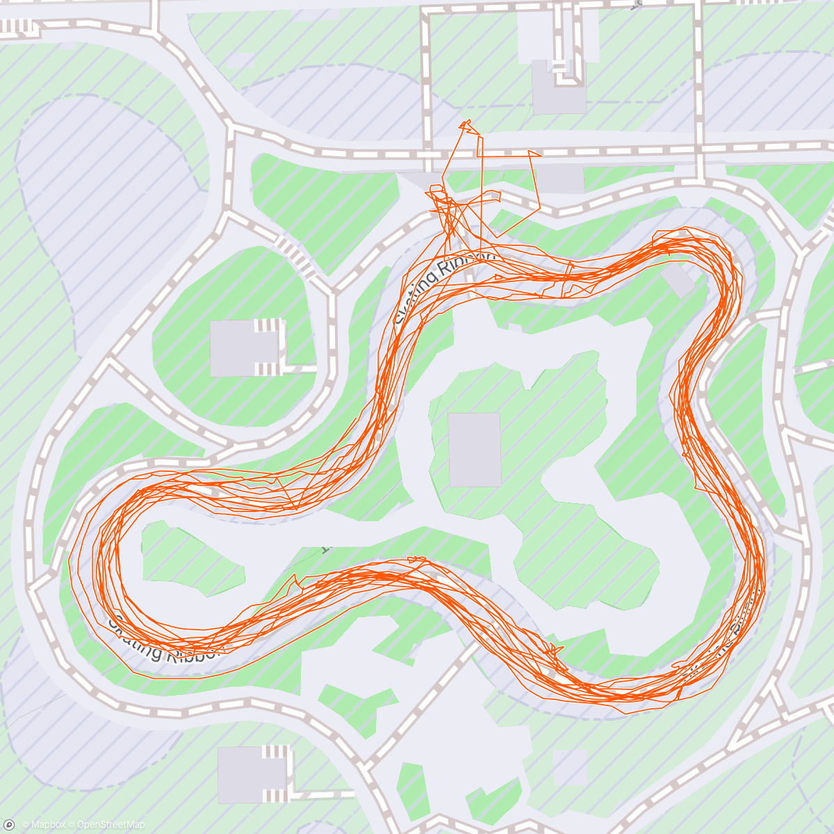 Map of the activity, ☁️ first session on the ice!