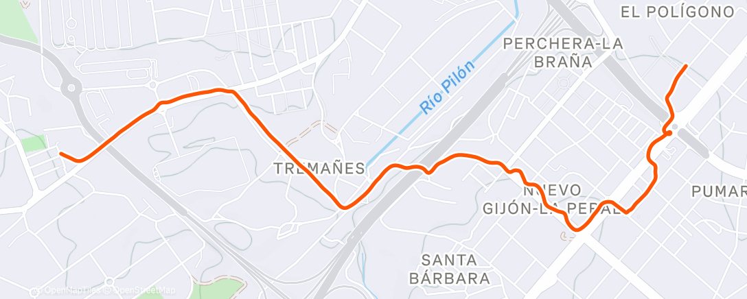 Карта физической активности (Caminata de tarde)