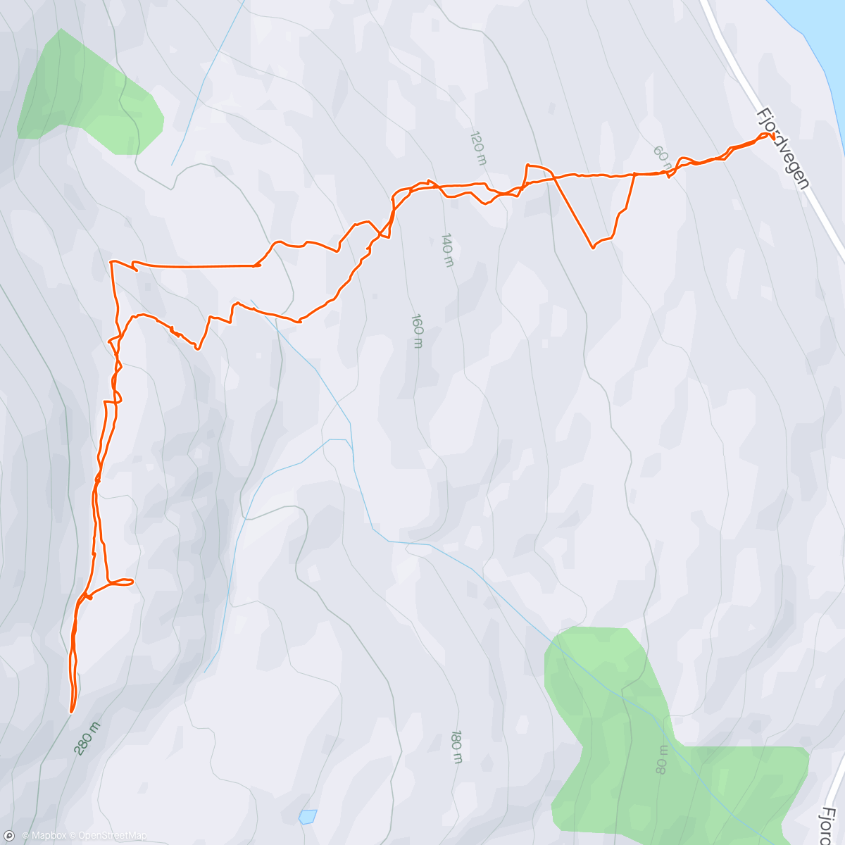Map of the activity, Afternoon Backcountry Ski with wife😊