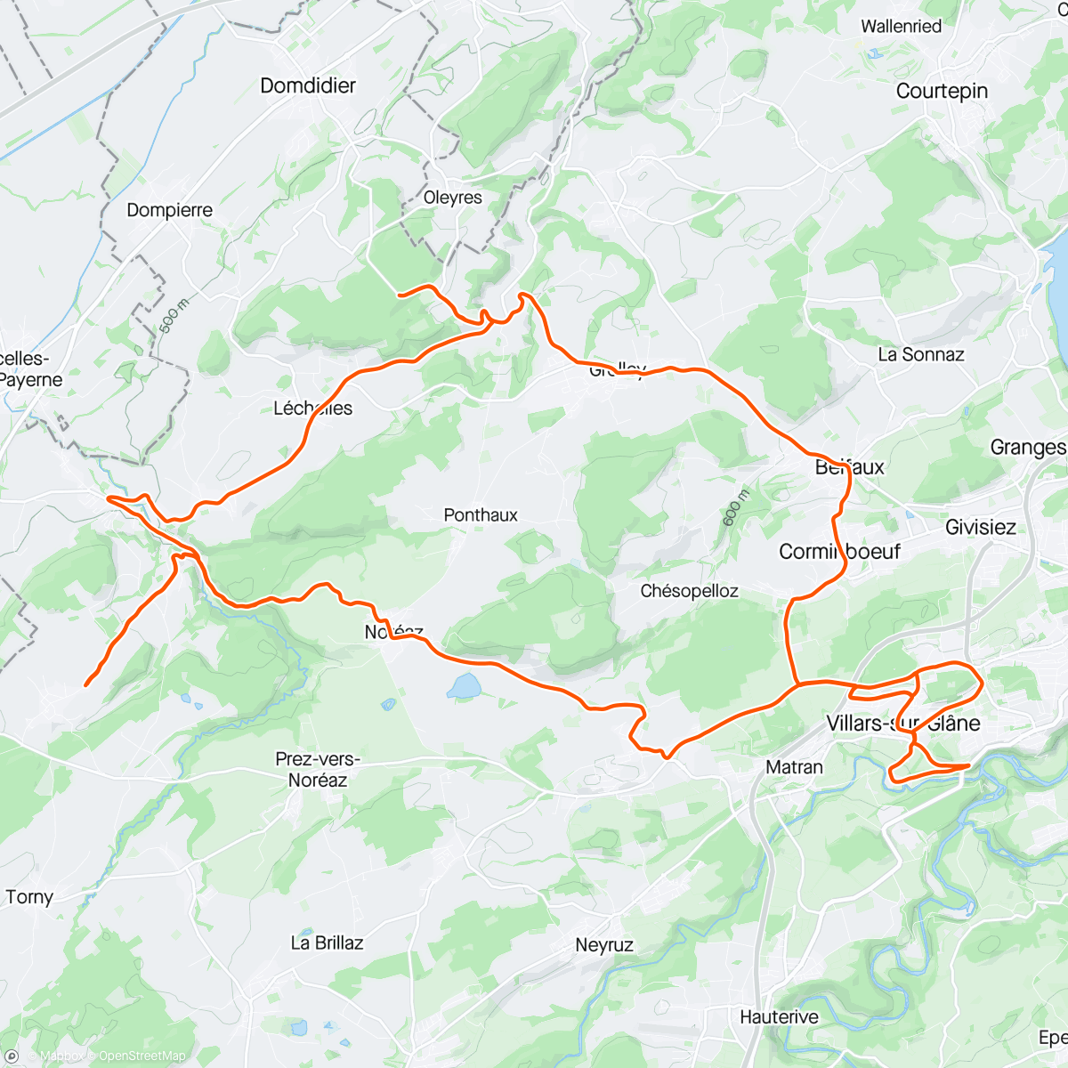 Mapa da atividade, Route / Afterwork