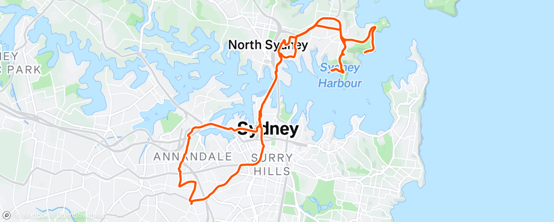 Map of the activity, Afternoon Ride