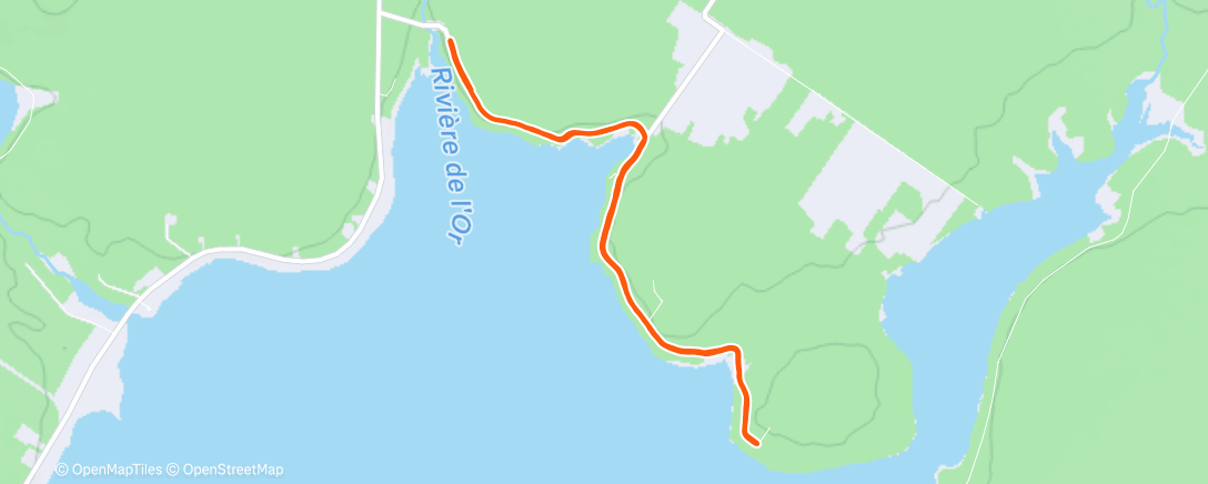 Map of the activity, Chemin des cerfs