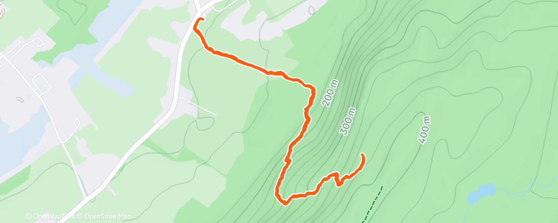 Map of the activity, Lunch Hike