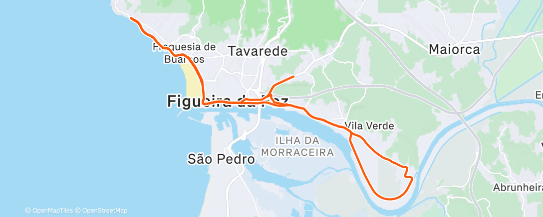 Карта физической активности (Lunch Ride)