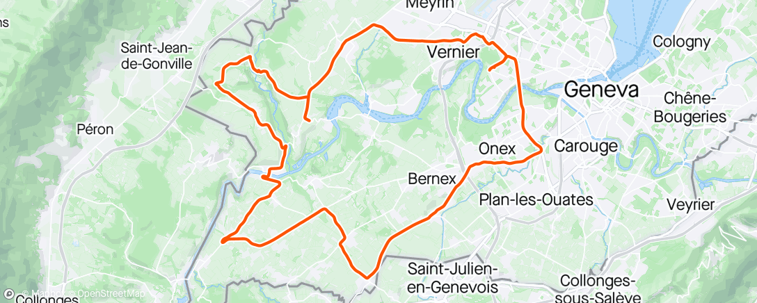 Map of the activity, Tour de Romandie stage 5