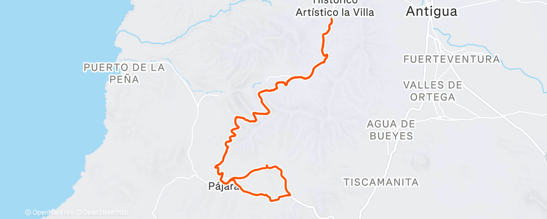 Map of the activity, Afternoon Ride