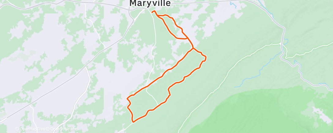 Map of the activity, Afternoon Ride