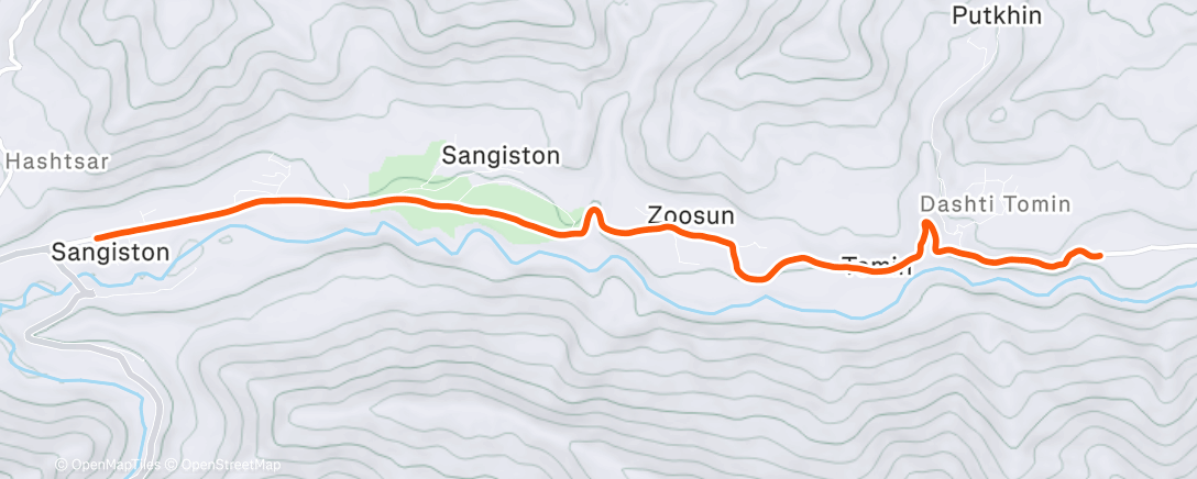 Map of the activity, ROUVY - Zerafshan | Tajikistan
