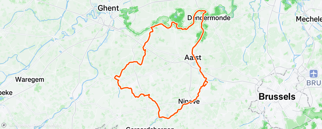 Map of the activity, Morning Ride