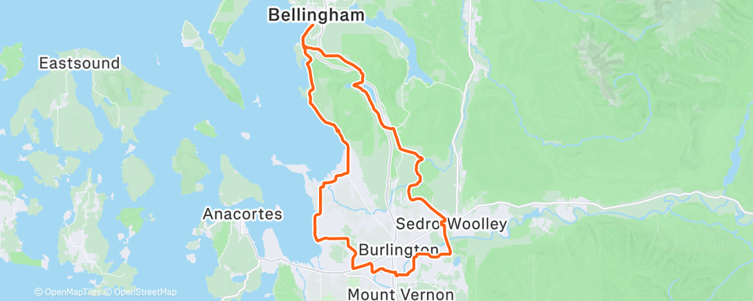 Карта физической активности (Morning Ride)