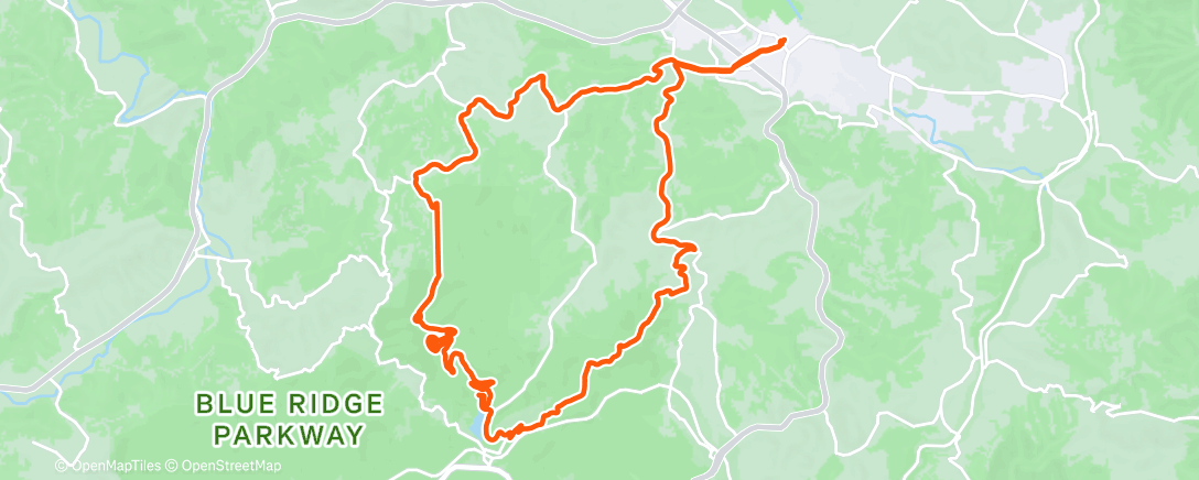 Map of the activity, Rich Flat Top
