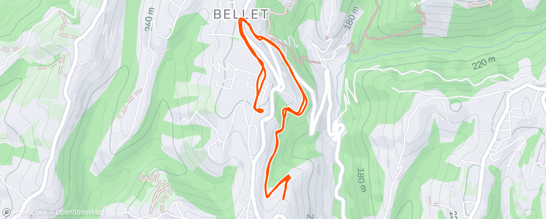 Map of the activity, Randonnée le matin