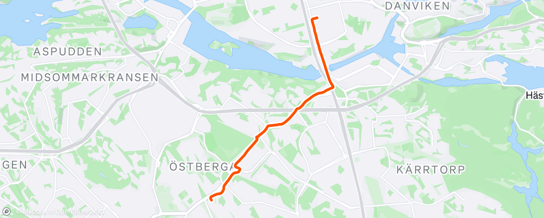 Map of the activity, Morning Ride