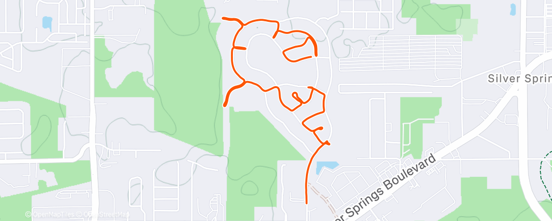 Карта физической активности (Lunch Run)