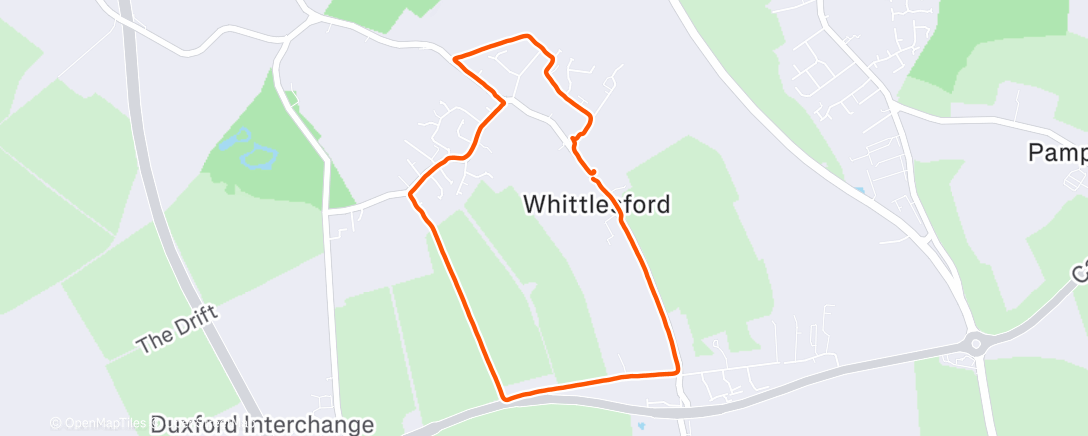 Map of the activity, Lunch Hike