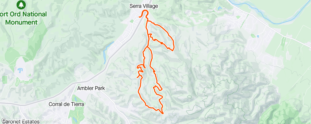Mapa da atividade, Morning E-Bike Ride