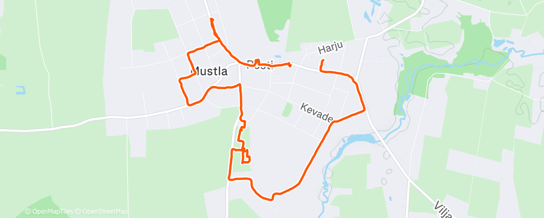 Map of the activity, Lunch Walk