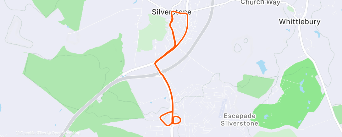 Map of the activity, Elaine's Xmas charity run